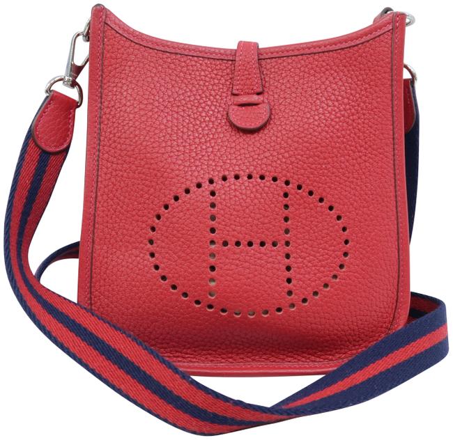 Hermes Evelyne Amazon Tpm Rose Jaipur Togo Cross Body Bag