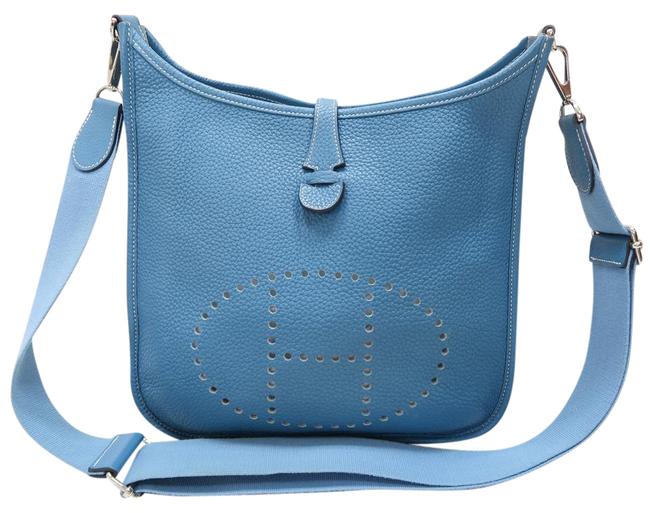 Hermes Evelyne Iii Pm Steelblue Togo Shoulder Bag
