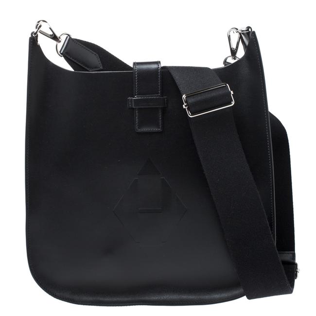 Hermes Evelyne Sellier Vache Hunter 29 Black Leather Shoulder Bag