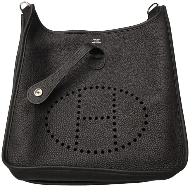 Hermes Evelyne Taurillon Clemence Iii 29 Noir Cross Body Bag