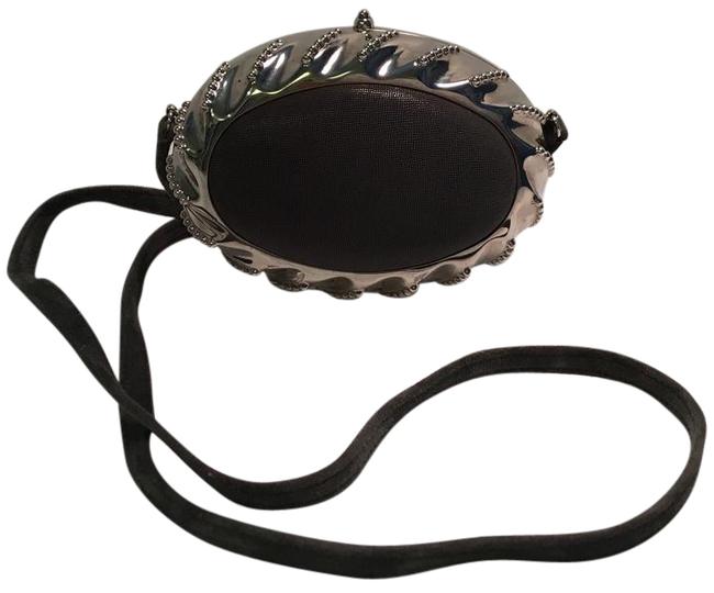 Hermes Evening Silver and Grey Metal Shoulder Bag