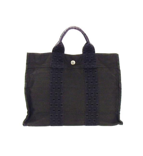 Hermes Fourre Tout Vintage Pm Gray Canvas Tote