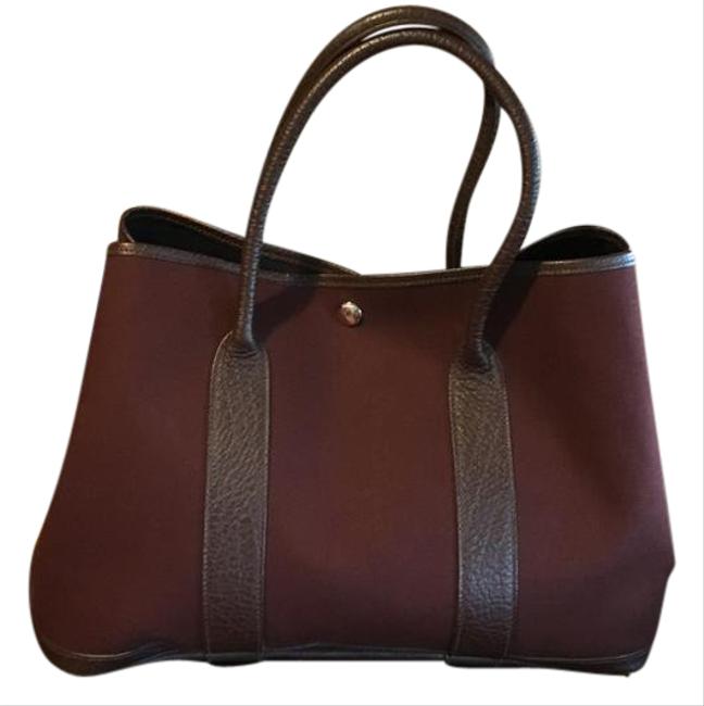 Hermes Garden Party 36 Brown Canvas Tote