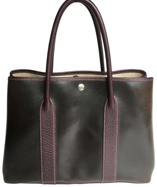 Hermes Garden Party Amazonia Brown Buffalo Leather Tote