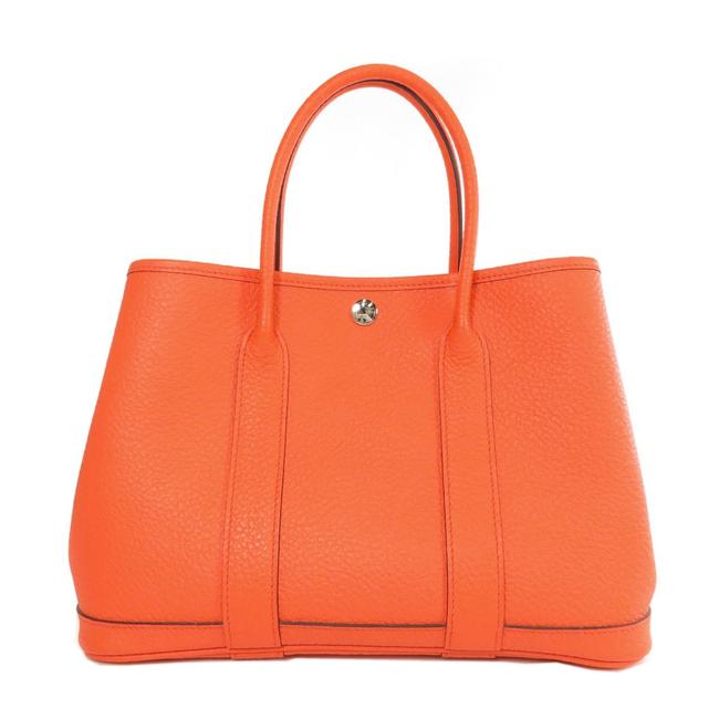 Hermes Garden Party Bag Tpm Ladies CapucineOrange Negonda Leather Tote