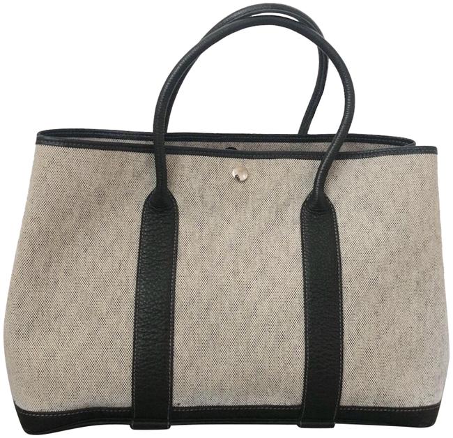 Hermes Garden Party Buffle Skipper 36 Black Tote