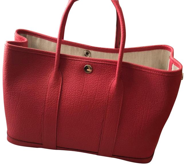 Hermes Garden Party Red Tote