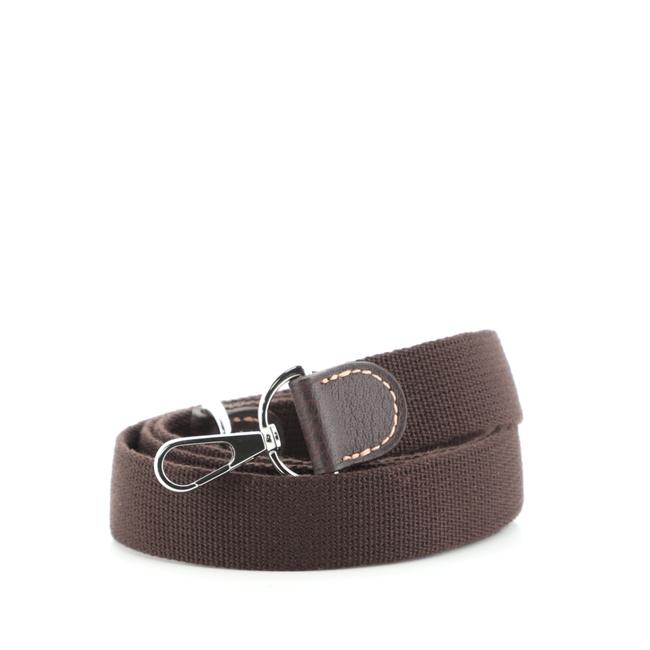 Hermes Garden Party Strap Brown Canvas Shoulder Bag