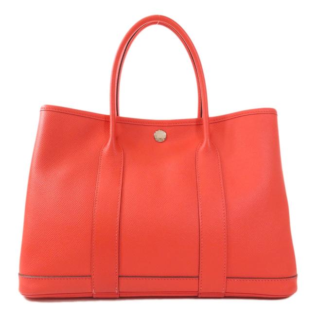 Hermes Garden Party Tpm Handbag Vaud Epsom Ladies CapucineOrange Satchel