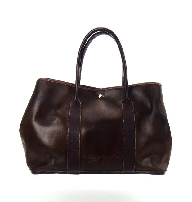 Hermes Garden Party Vintage Shoulder Brown Amazonia Leather WeekendTravel Bag