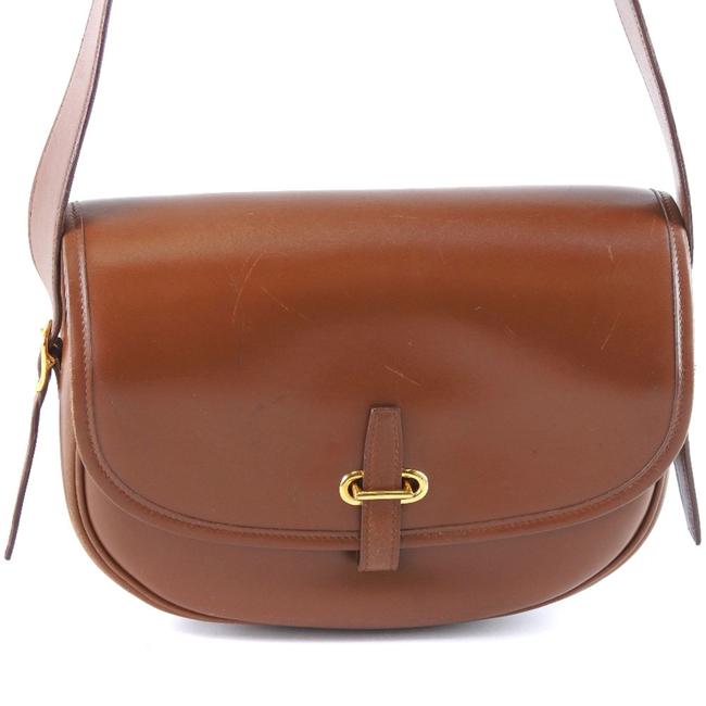 Hermes Golf Ladies Brown Box Calf Leather Shoulder Bag