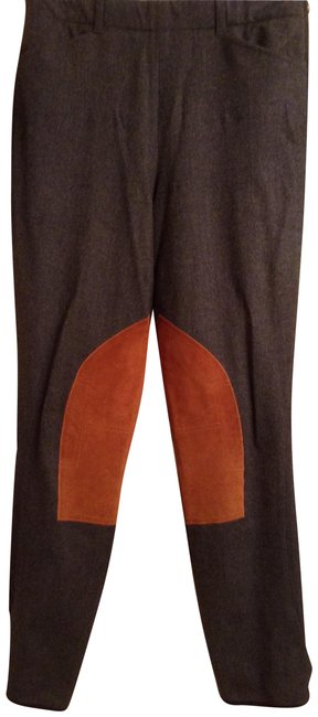 Hermes Grey &amp; Tan Jodhpurs Pants 