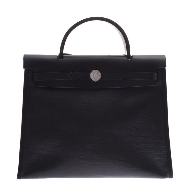 Hermes Her Line Zip Pm Womens Handbag Black Leather Satchel