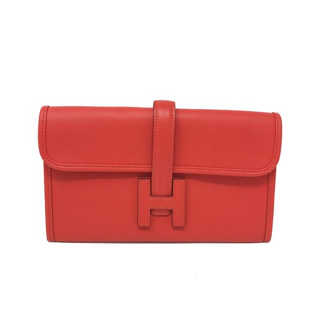 Hermes Jige Ai Capucine Swift Clutch