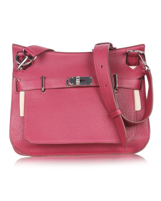 Hermes Jypsiere 30 Pink Leather Shoulder Bag