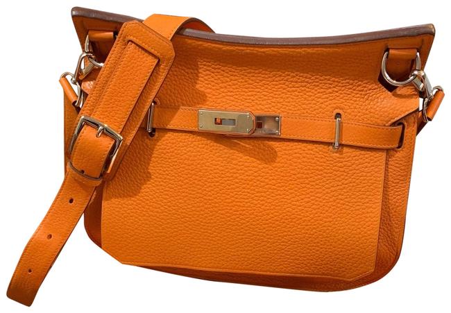 Hermes Jypsiere 36 Clemence Orange Cross Body Bag
