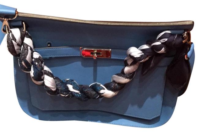 Hermes Jypsiere Blue Shoulder Bag