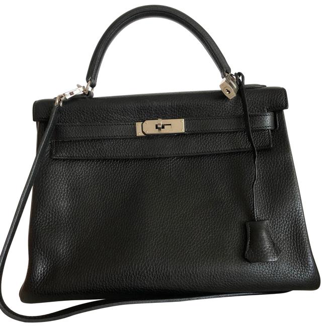 Hermes Kelly 32 2006 Black Togo Leather Satchel