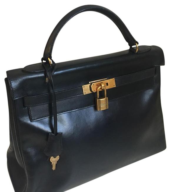 Hermes Kelly Box 32 Calf Leather Satchel
