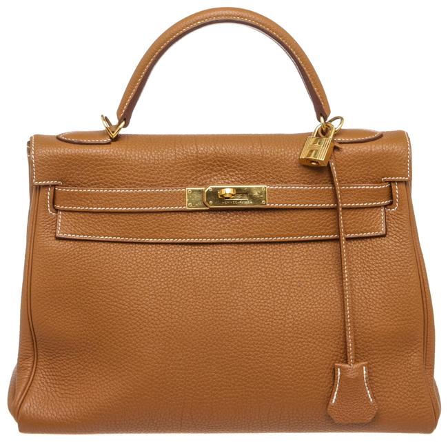 Hermes Kelly Gold Togo Retourne 32cm 494131 Satchel
