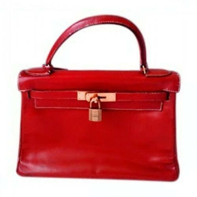 Hermes Kelly Handbag Leather Shoulder Bag