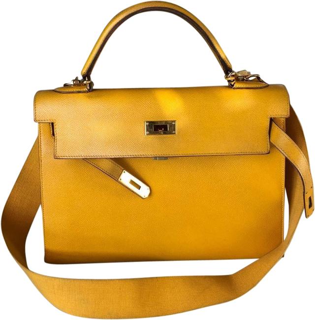 Hermes Kelly Leather Satchel