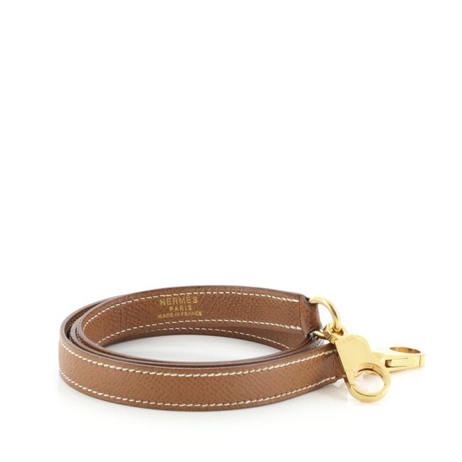 Hermes Kelly Strap Gold Leather Shoulder Bag