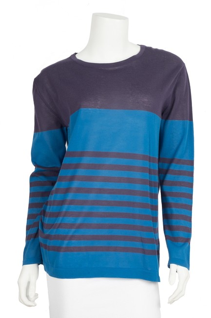 Hermes Knit 42 Blue and Purple Sweater