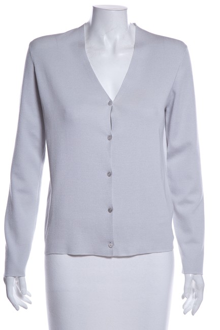 Hermes Knit Cardigan Gray Sweater