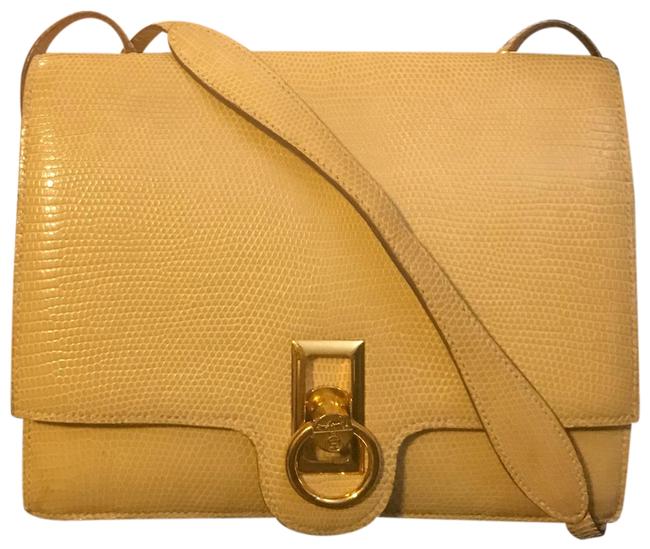 Hermes Libres Lizard Skin Leather Shoulder Bag