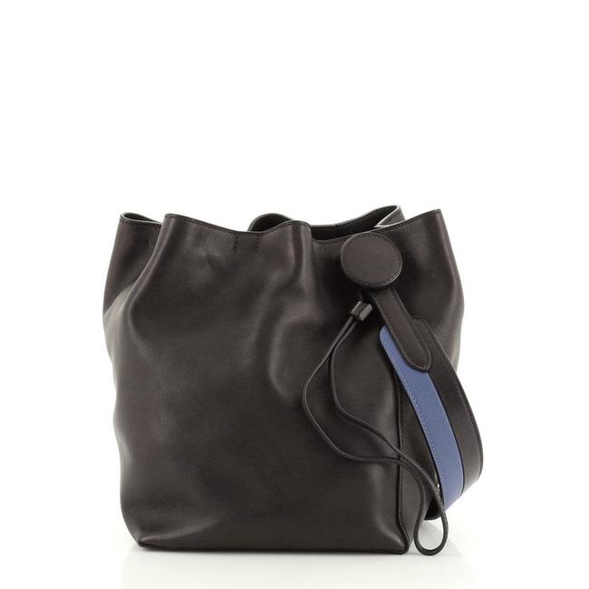 Hermes Licol Volupto 17 Black Leather Shoulder Bag