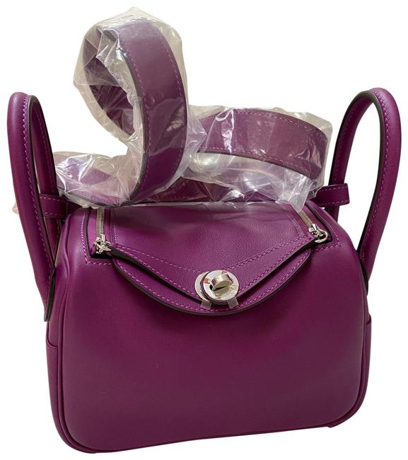 Hermes Lindy Mini Anemone Swift Cross Body Bag