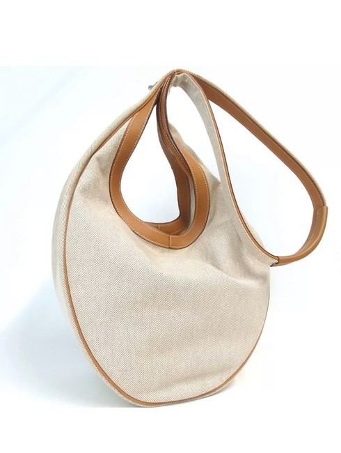 Hermes Luco Mm Canvas Shoulder Bag