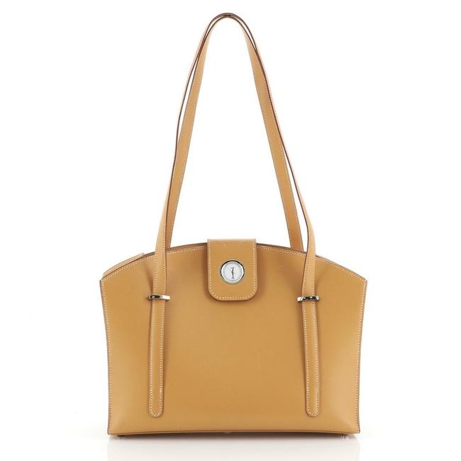 Hermes Lyn Vache Natural Shoulder Bag