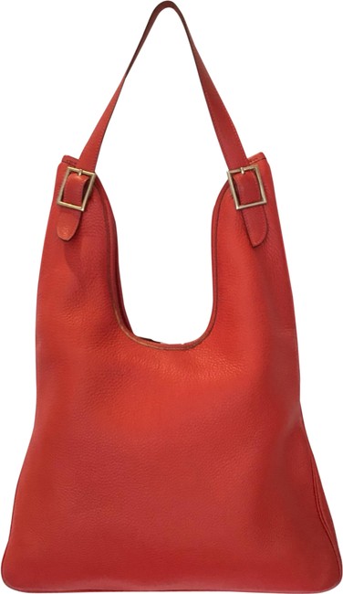Hermes Masai Pm Red Taurillon Clemence Leather Hobo Bag