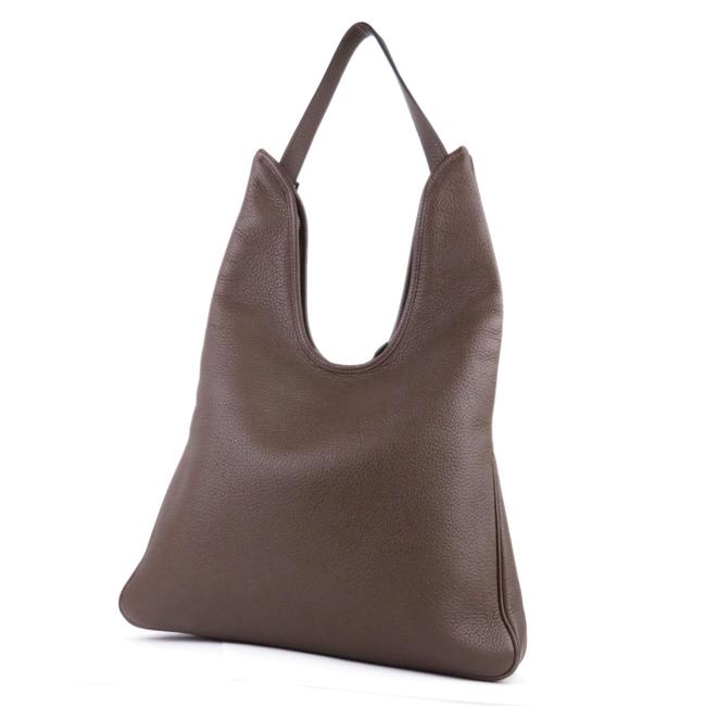 Hermes Massai Togo Pm Brown Leather Shoulder Bag