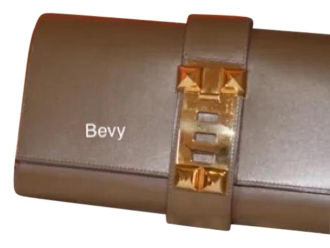 Hermes Medor 29 Toundra Box Leather Clutch
