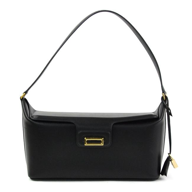 Hermes Miss De Ladies I0278 Black Chamonix Leather Shoulder Bag