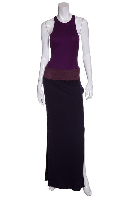 Hermes Multicolor Color block Long Casual Maxi Dress Size 0 XS