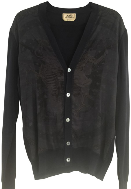 Hermes Navy Cest La Fete Cardigan 