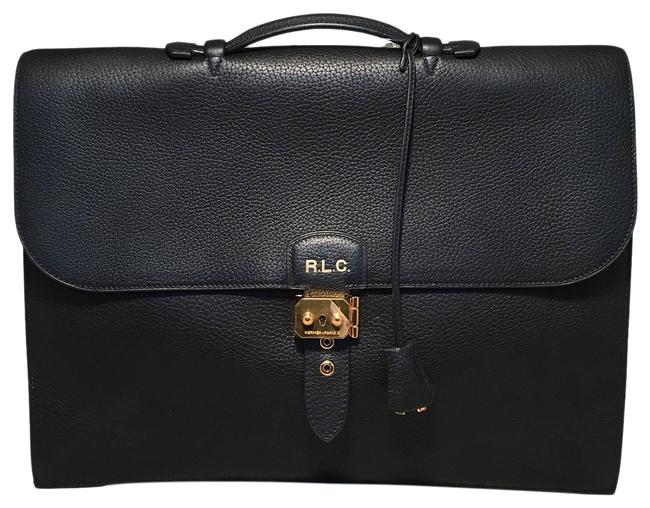 Hermes Noir Sac A Depeches 41 Briefcase Black Togo Leather Tote