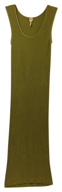 Hermes Olive Green Long Casual Maxi Dress 