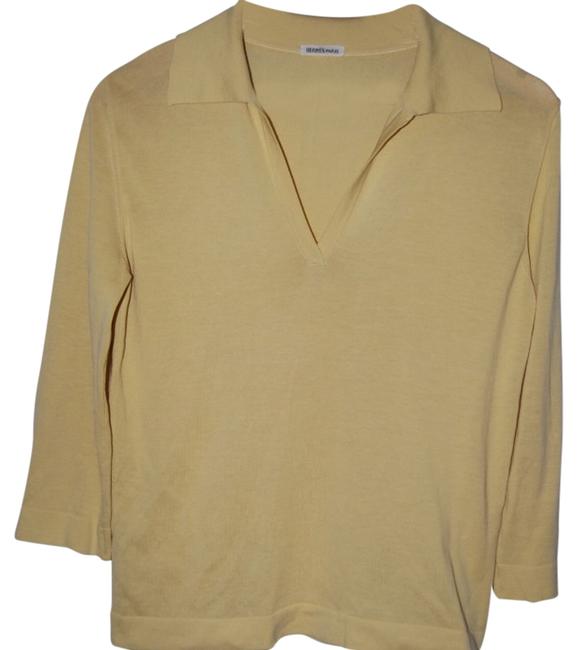 Hermes Pale YellowTan Blouse 