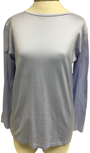 Hermes Periwrinkle Sleeve with Embroidery Tee Shirt 