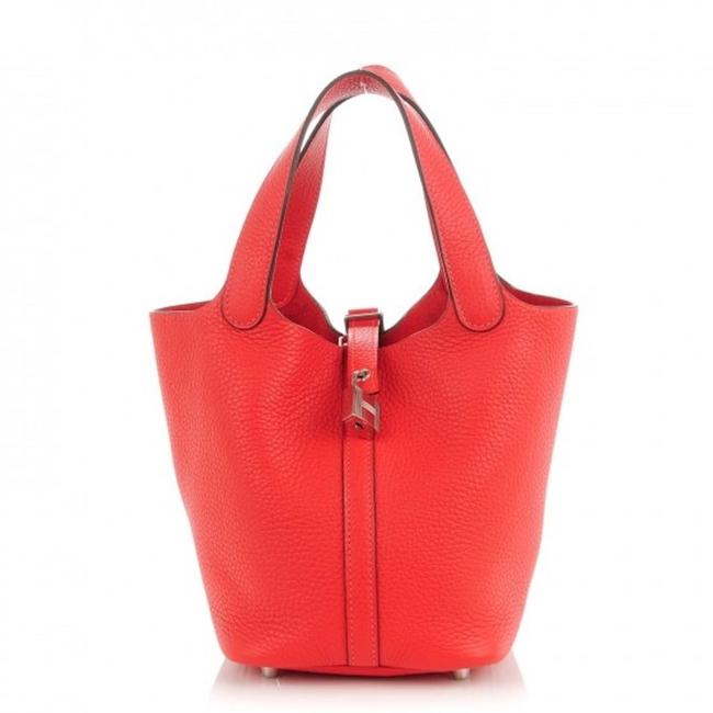 Hermes Picotin 18 Rose Jaipur Pink Leather Tote