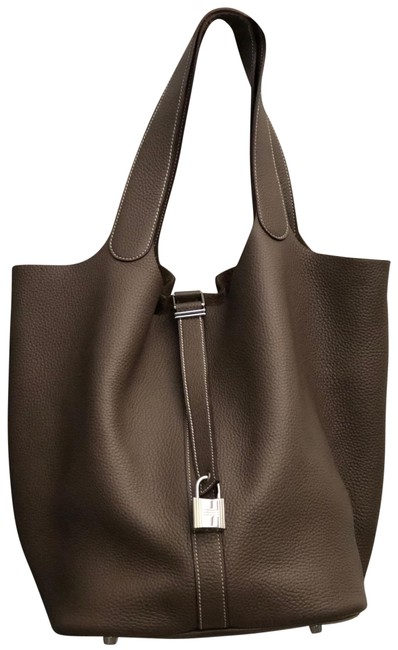 Hermes Picotin Tgm Etoup Calfskin Leather Hobo Bag