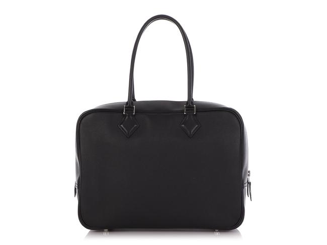 Hermes Plume Swift 32 Black Leather Satchel
