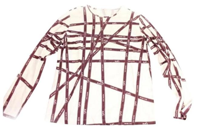 Hermes Purple H Logo Ribbon Htl23s Hsty02 T Tee Shirt Size 0 XS