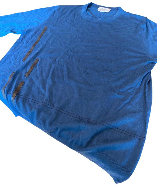 Hermes Stripe Blue and Black Sweater