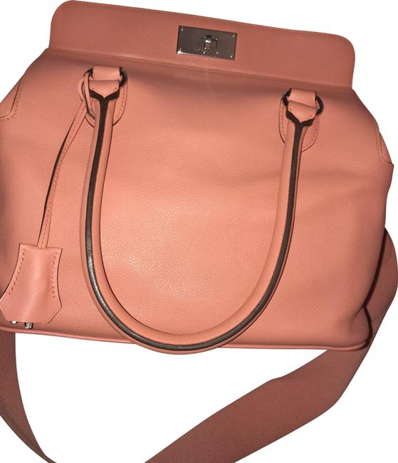 Hermes Toolbox 26 Flamingo Leather Shoulder Bag